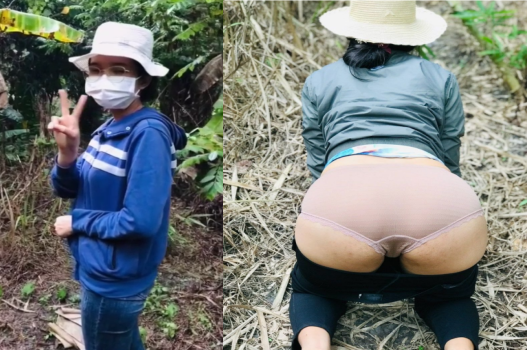 Cô thôn nữ có sở thích đụ ngoài vườn